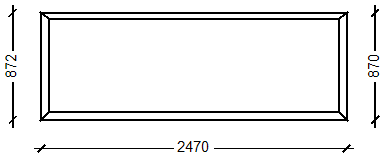 IVAPER EURO 62: Окно, Ivaper 62 мм (В), Без фурнитуры, 870х2470, Белый, Белый