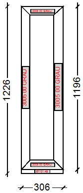 IVAPER GRAU 62: Окно, Ivaper 62 мм (В), Без фурнитуры, 1478х601, Белый, Белый