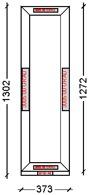 IVAPER GRAU 62: Окно, Ivaper 62 мм (В), Без фурнитуры, 1272х373, Белый, Белый